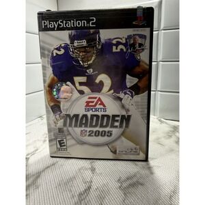 Madden NFL 2005 PS2 Case & Manual ONLY No Disc EA Sports PlayStation 2